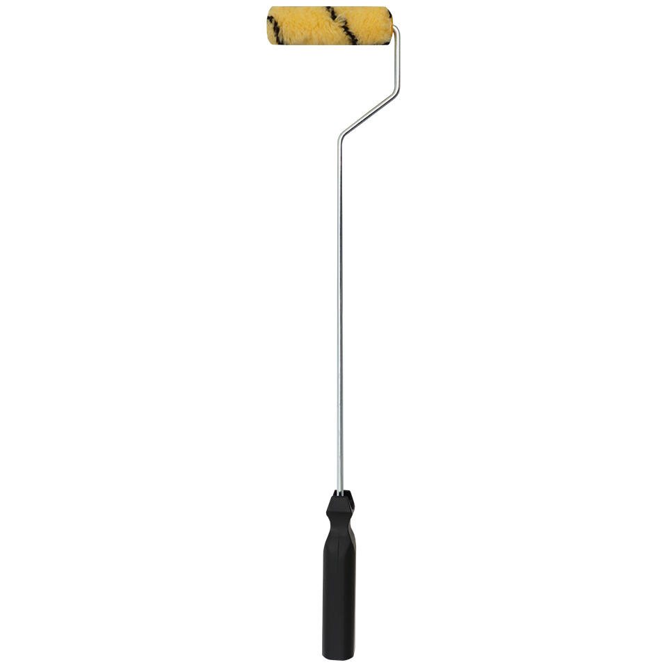 "PAINT ROLLER C PERLON 110MM FLUFFY - 535MM LONG HANDLE FOR ACRYLIC"