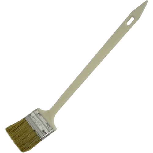 "RADIATOR BRUSH 60MM PLAS HDL - WHITE HAIR BLEND - BRISTLE LENGTH 57MM"