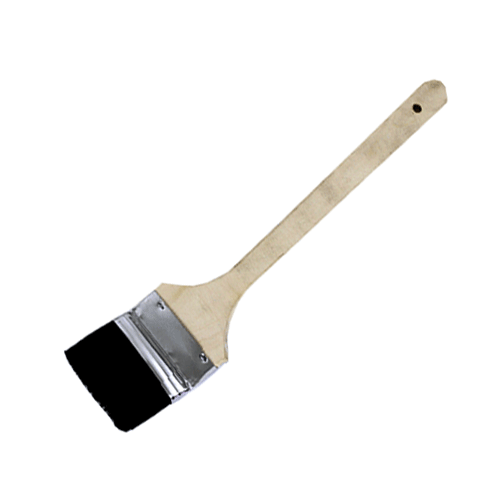 "RADIATOR BRUSH 75MM WOOD HDL - WHITE HAIR BLEND - BRISTLE LENGTH 57MM"