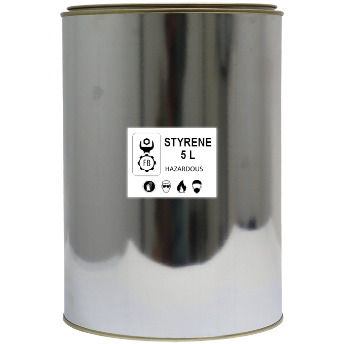 "STYRENE MONOMER         5 LTR - RESIN THINNER (ADD 2-5% STYRENE)"