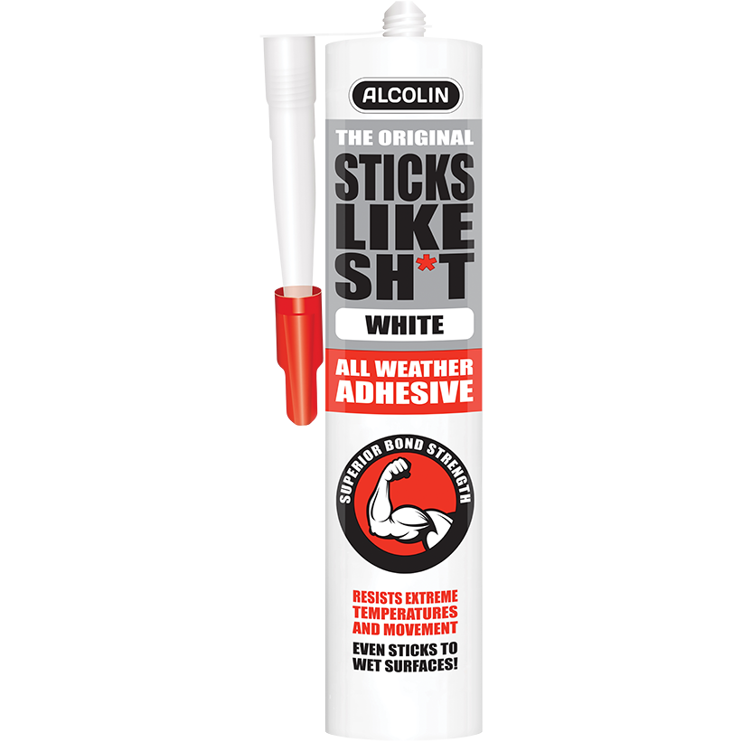 "ALCOLIN ADHESIVE 290ML WHITE - STICKS LIKE SH*T (EVO-STIK)"