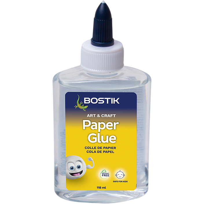 "GLUE PAPER CLEAR 118ML BOSTIK - CLEAR CRAFT GLUE - 1 MIN DRYING TIME"