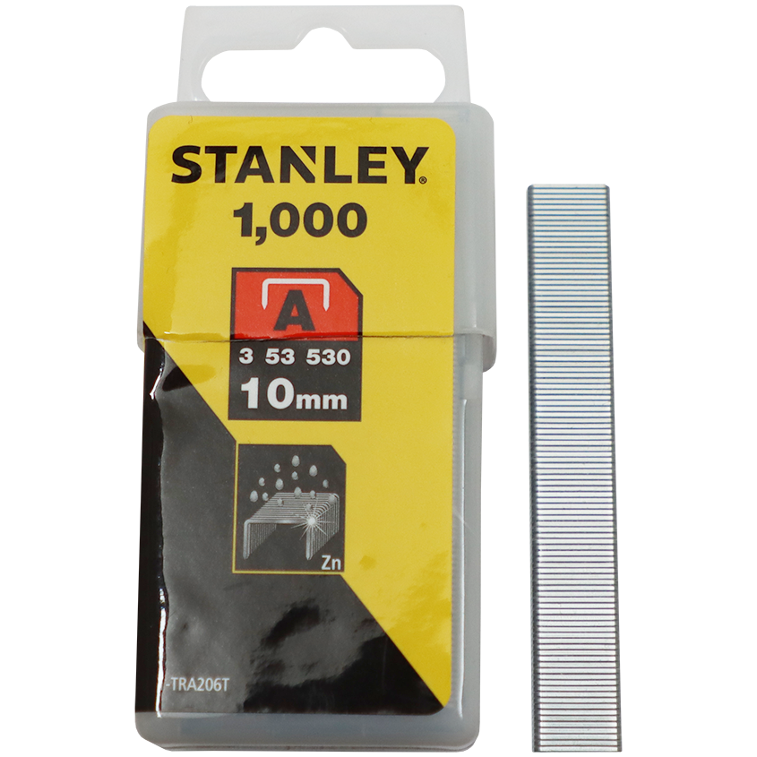 "STAPLE L\/D 10MM (1000 P\/BOX ) STAN - LIGHT DUTY FOR 6-TR45 GUN"