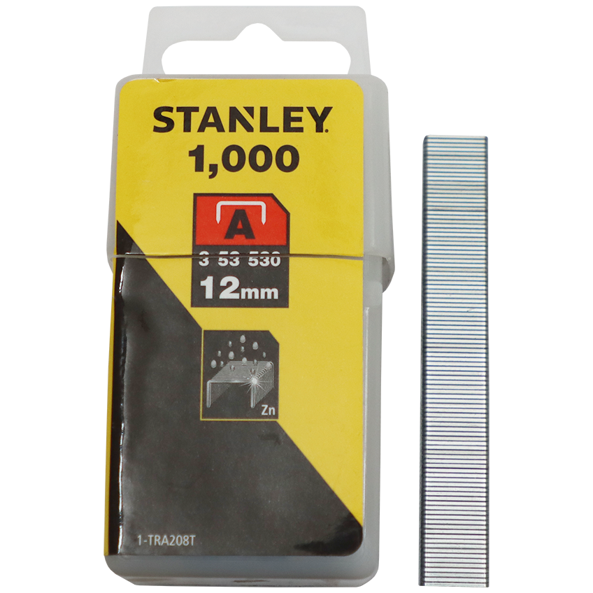 "STAPLE L\/D 12MM (1000 P\/BOX) STAN - LIGHT DUTY FOR 6-TR45 GUN"