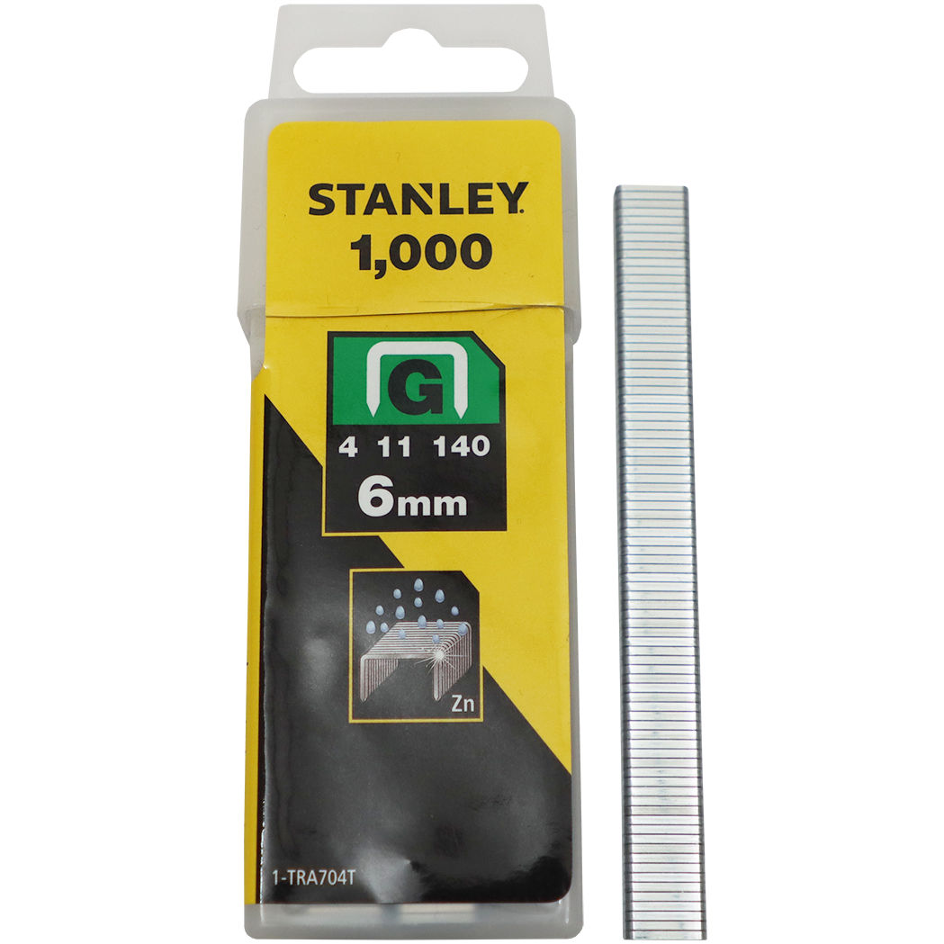 "STAPLE H\/D  6MM (1000 P\/BOX) STAN - HEAVY DUTY FOR FMHT70250-0 GUN"