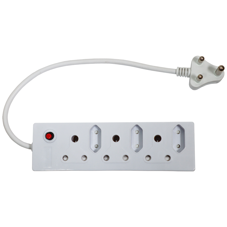 "PLUG CORDED MULTI  6 WAY  WHITE - 3X3PIN 3X2PIN"