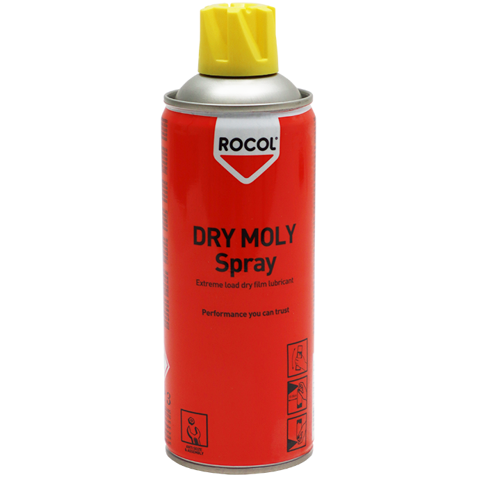 "DRY LUBE MOLY SPRAY 400ML ROCOL - HIGH PRESSURE (DRY FILM LUBRICANT)"