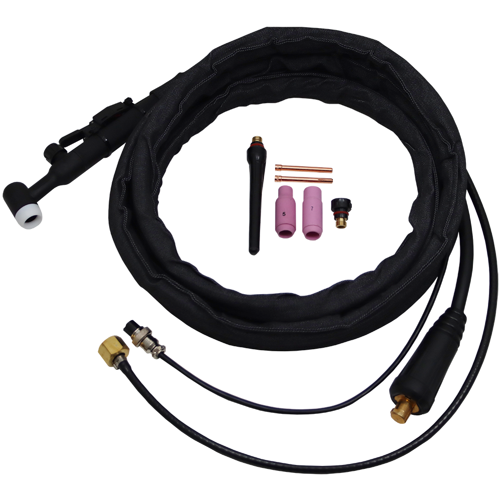WELD TORCH TIG SIZE 17V (4M CABLE) - SCRATCH START - FOR DC