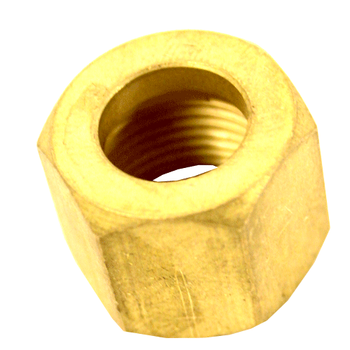 Pair Of Flat Shaft Nuts For 1964-1988 GM Car Radios & 8-Track Players - 3/8-32 Thread