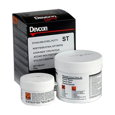 "EPOXY PUTTY STAINLESS STEEL 500G DEVCON - 2-PART FOR  STAINLESS STEEL"