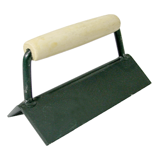 "TROWEL CORNER OUTSIDE SHARP 150MM FB - WOODEN HANDLE"