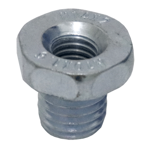 "WIRE CUP BRUSH ADAPTOR M14X2-M10X1.5 - ADAPTOR CONVERTS M14-M10"