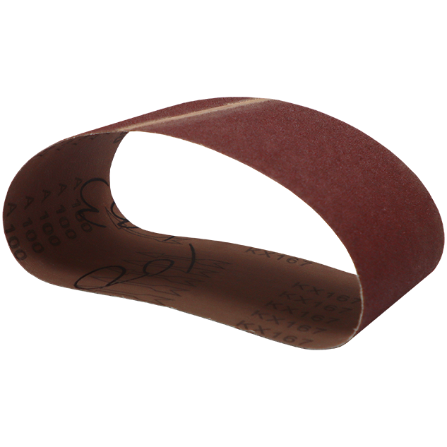 SANDING BELT A/O 100 X 530MM 100G ALUMINUM OXIDE (OVERLAPPING JOINT