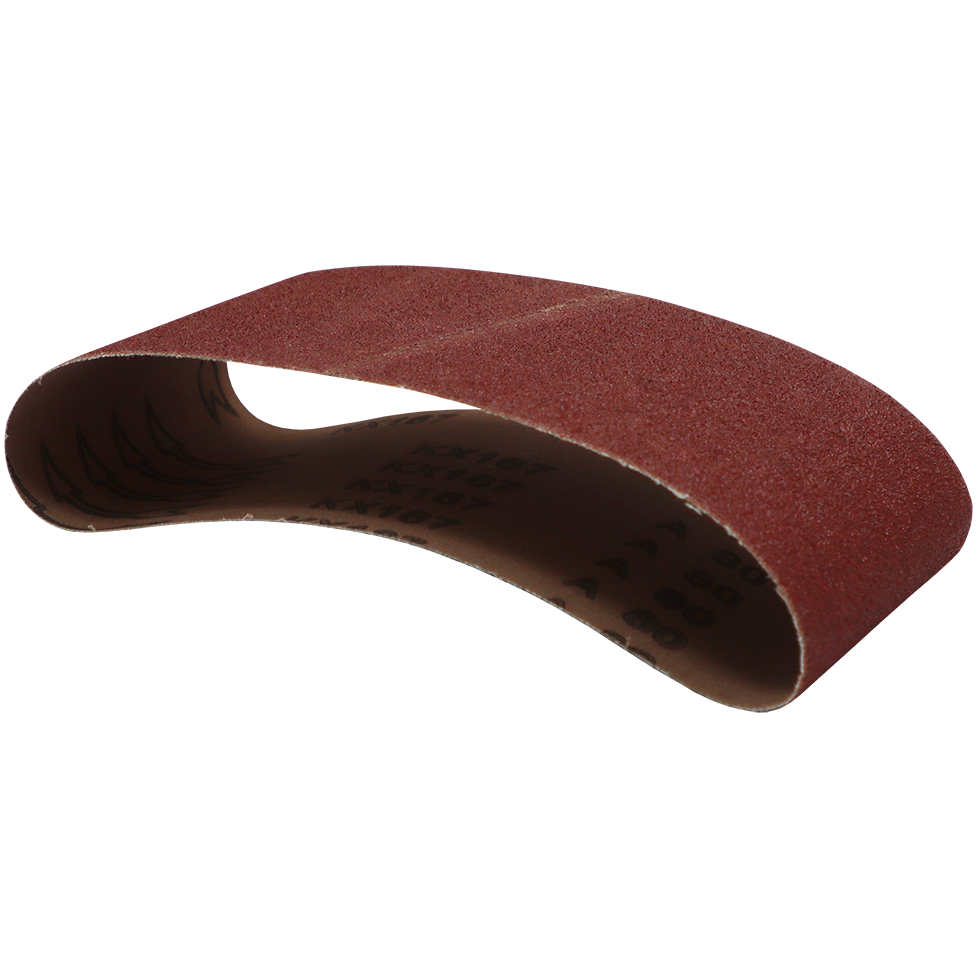 "SANDING BELT A\/O 100 X 530MM  80G - DWS - ALUMINUM OXIDE (OVERLAPPING JOINT)"