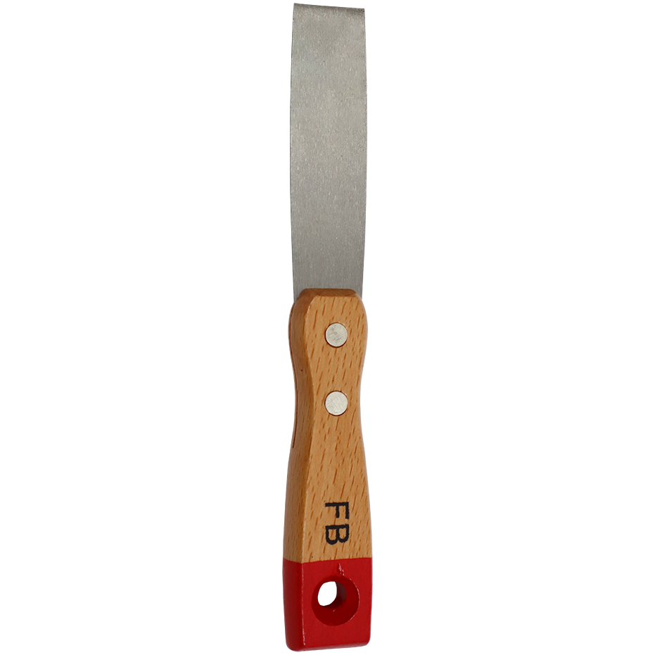 "PAINT SCRAPER FLEX  25MM  WOOD  FB - FLEXIBLE BLADE-WOOD HANDLE (YORK TYPE)"