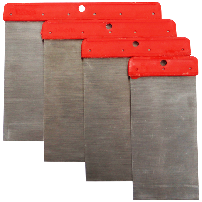 SPACHEL/SPACKLE TOOL SET 4 PC FB SPRING STEEL Fowkes Bros