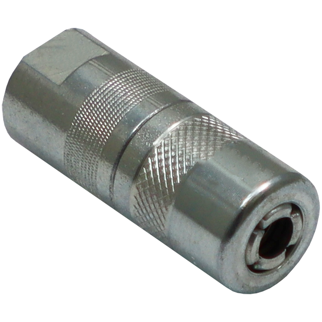 "GREASE GUN COUPLER STD 4 JAW PRESSOL - M10 FEMALE CONNECTION - HEAVY DUTY"