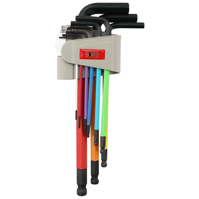 "ALLEN K\/SET B\/P 1.5-10MM L\/S FB MAG - 9PC- CRV- RAINBOW-LONG-MAGNETIC TIPS"