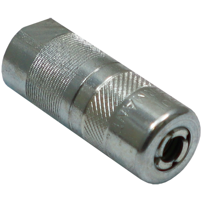 "GREASE GUN COUPLER STD 4 JAW PRESSOL - 1\/8\" BSPT FEMALE - HEAVY DUTY"