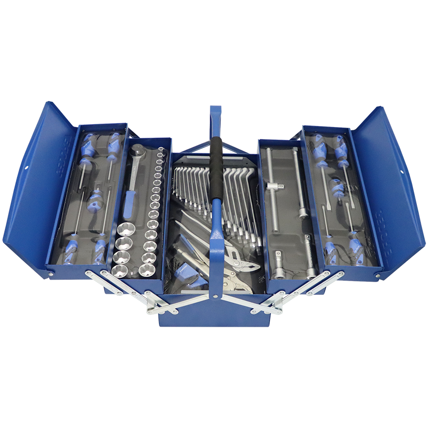 TOOL KIT ASSORT STD 68 PC GED - TOOLBOX (1282) - METAL | Fowkes Bros