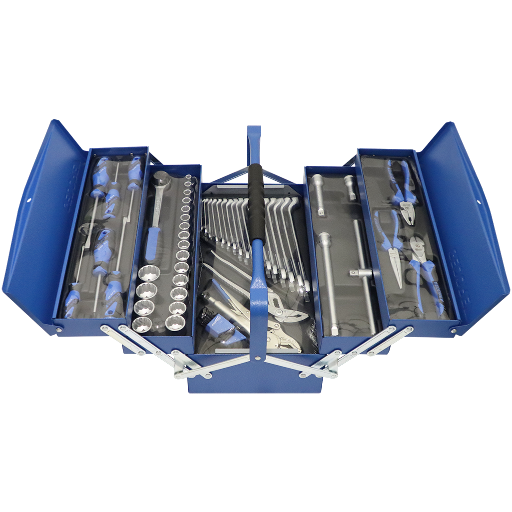 TOOL KIT ASSORT STD 67 PC GED - TOOLBOX (1282) - METAL - BI HEX