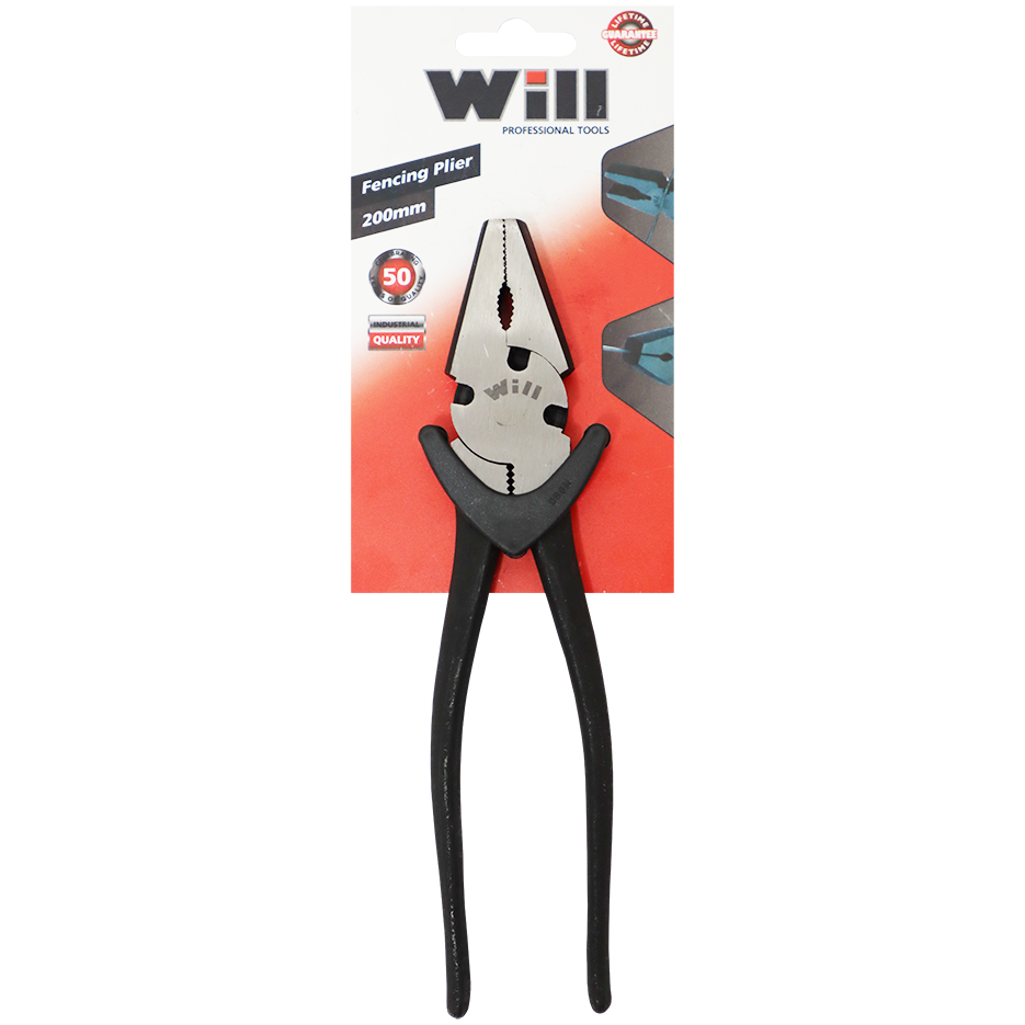 "PLIER FENCING 200MM H\/D   WILL - HEAVY DUTY BLACK"