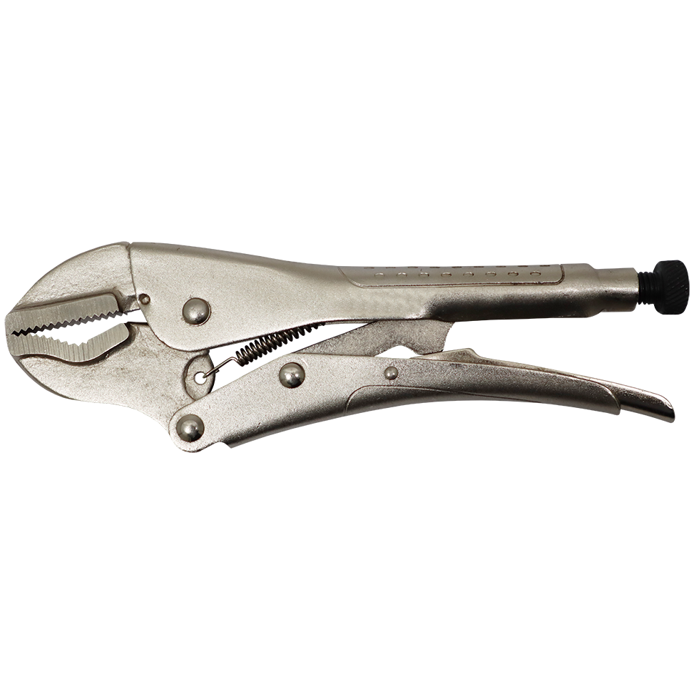 "VICEGRIP CURVED JAW 250MM   FB - BOTTOM JAW CURVED \/ TOP JAW STRAIGHT"
