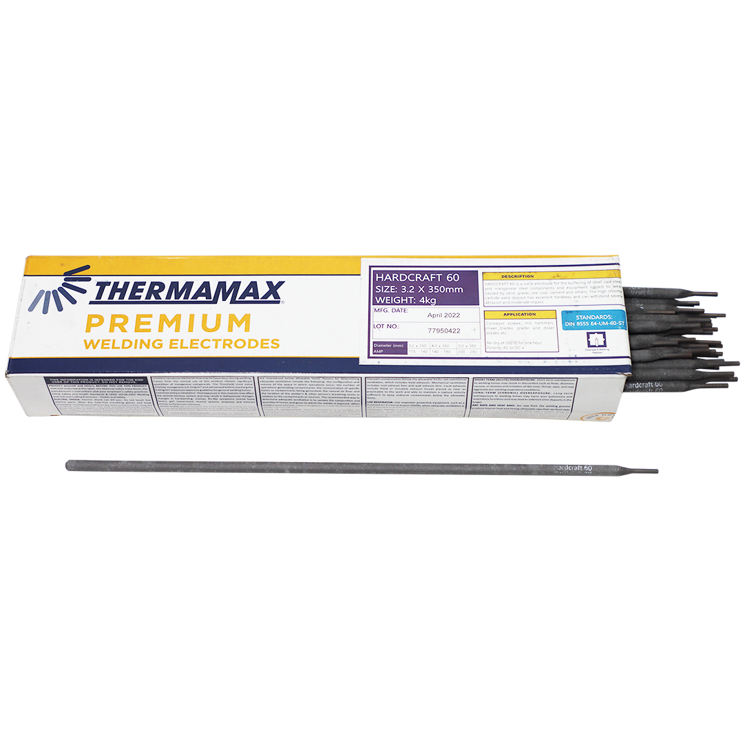 "ELECTRODE  HRC60  3.2MM  HARDCRAFT - 4.0KG BOX-PRICE PER KG-HARD FACING"