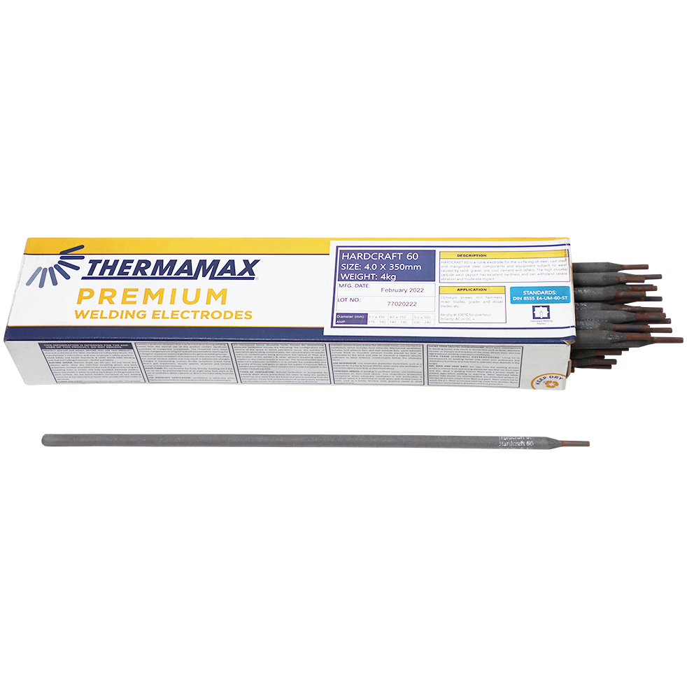 "ELECTRODE  HRC60  4.0MM  HARDCRAFT - 4.0KG BOX-PRICE PER KG-HARD FACING"