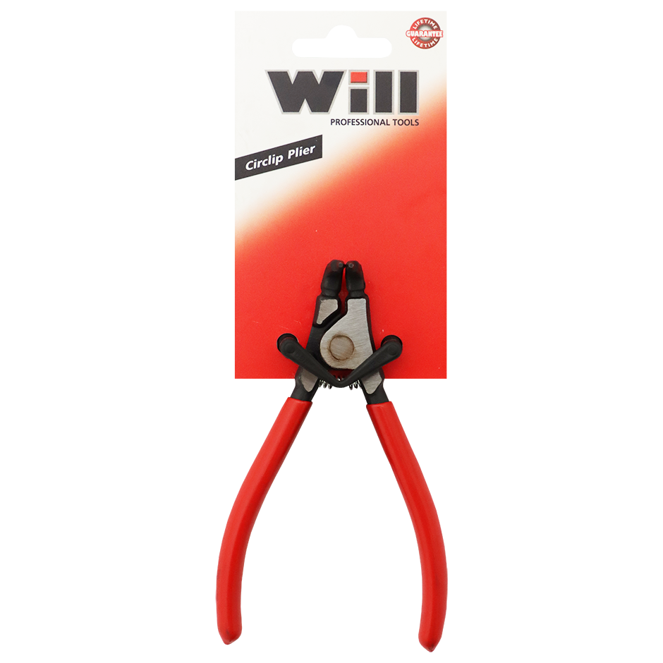 "PLIER CIRCLIP 140MM EXT\/BNT  WILL - EXTERNAL BENT - WITH SPRING"