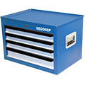 "TOOL CHEST 4 DRAWER  BLUE  GED - L575 X W420 X H385"