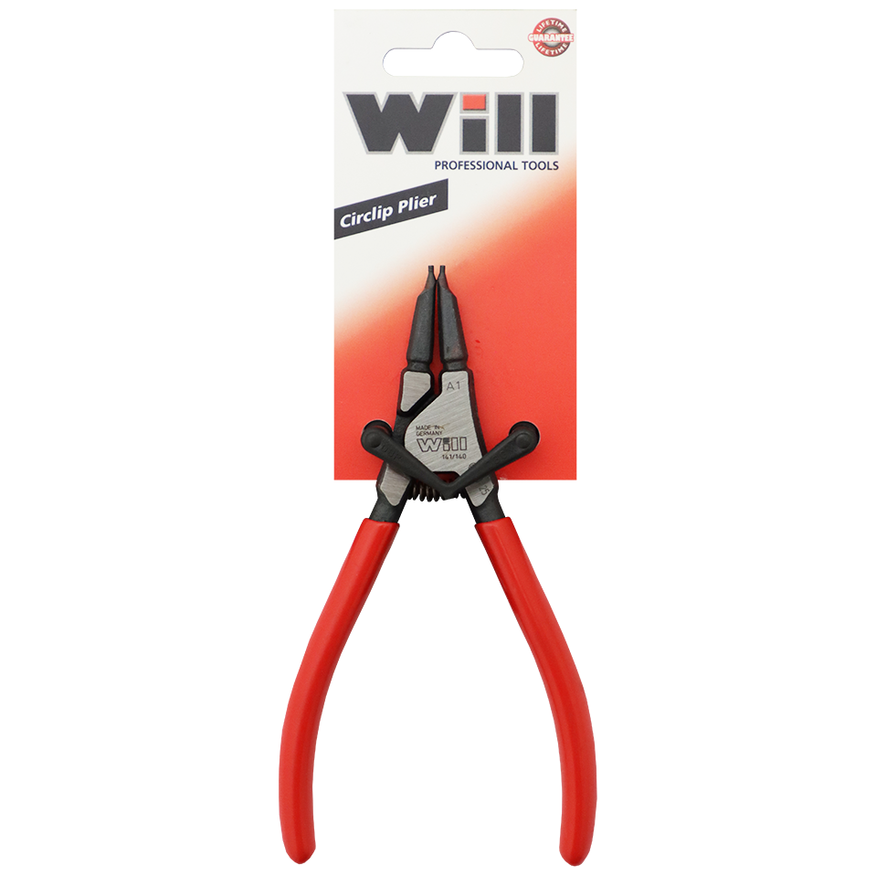"PLIER CIRCLIP 140MM EXT\/STR  WILL - EXTERNAL STRAIGHT  - WITH SPRING"