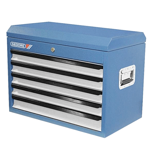 "TOOL CHEST 5 DRAWER  BLUE  GED - L690 X W400 X H490"