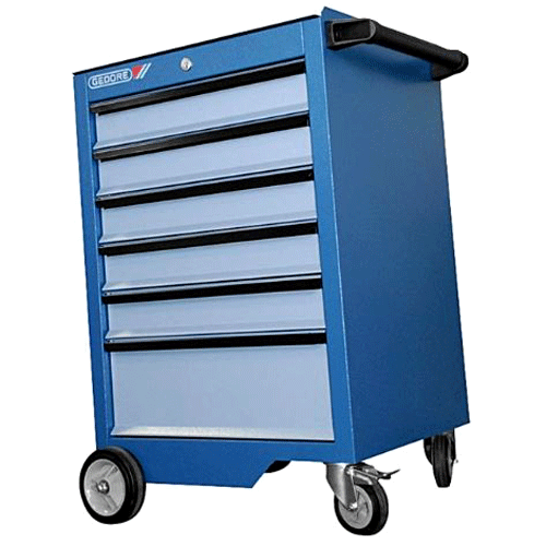 "TOOL TROLLEY 6 DRAW  STD BLUE GED - L650 X W585 X H880 (NO TOOLS)"