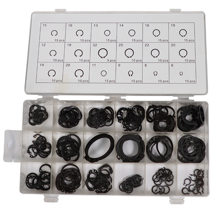 "ASSORT CIRCLIPS 225 PIECE FB - POPULAR SIZES"