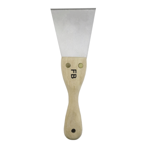 "PAINT SCRAPER RIGID  75MM  WOOD  FB - RIGID BLADE WITH WOODEN HANDLE"