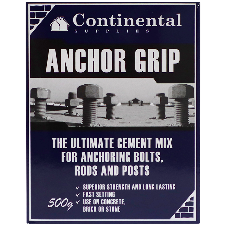 "FILLER ANCHOR GRIP CEMENT  500G - FOR RAPID SETTING OF BOLTS & HINGES"