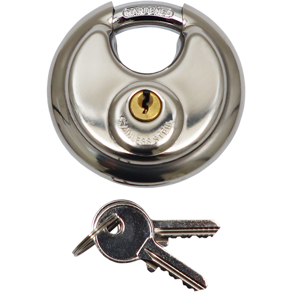 "PADLOCK DISC S\/S 70MM  K\/A FB - PRICE EA (STAINLESS STEEL)-KEYED ALIKE"