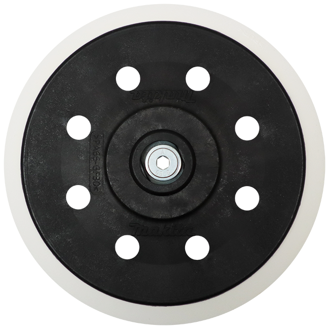 "BACKING PAD RUBBER 150MM VELCRO MAKITA - REPLACEMENT PAD MAKITA (8 HOLE)"