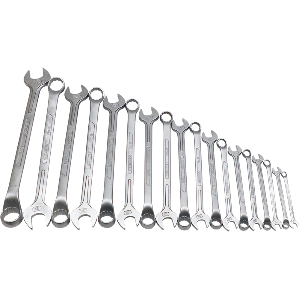 "SPANNER SET COMB  6-24MM   GED - 18 PIECE - CHROME VANADIUM"