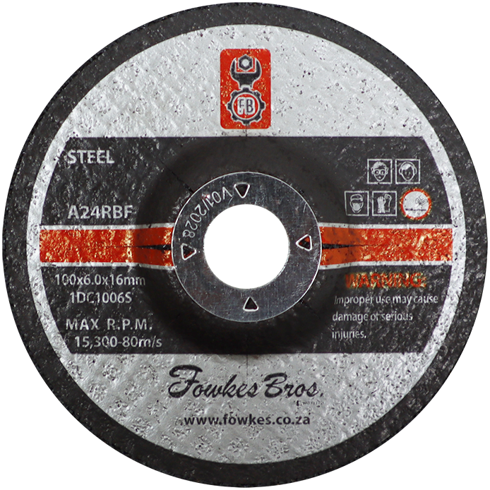 "GRINDING DISC  STL 100 X 6.0  FB - FOR STEEL"