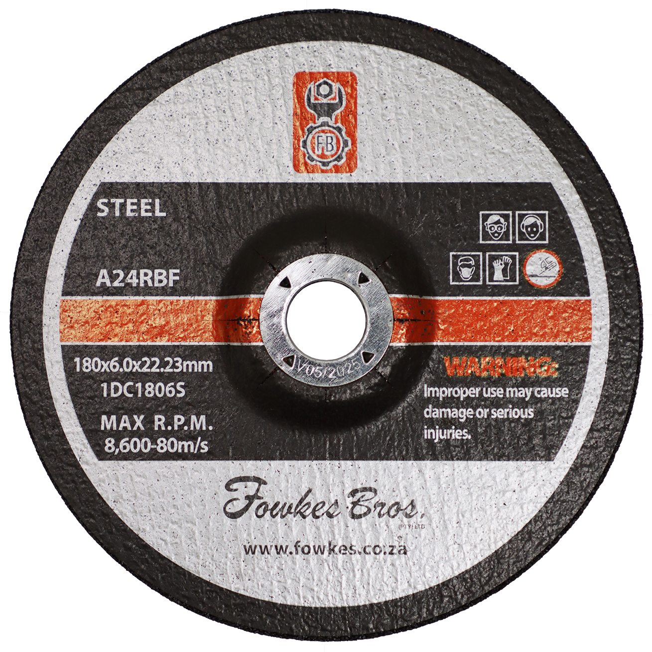 "GRINDING DISC  STL 180 X 6.0  FB - FOR STEEL"