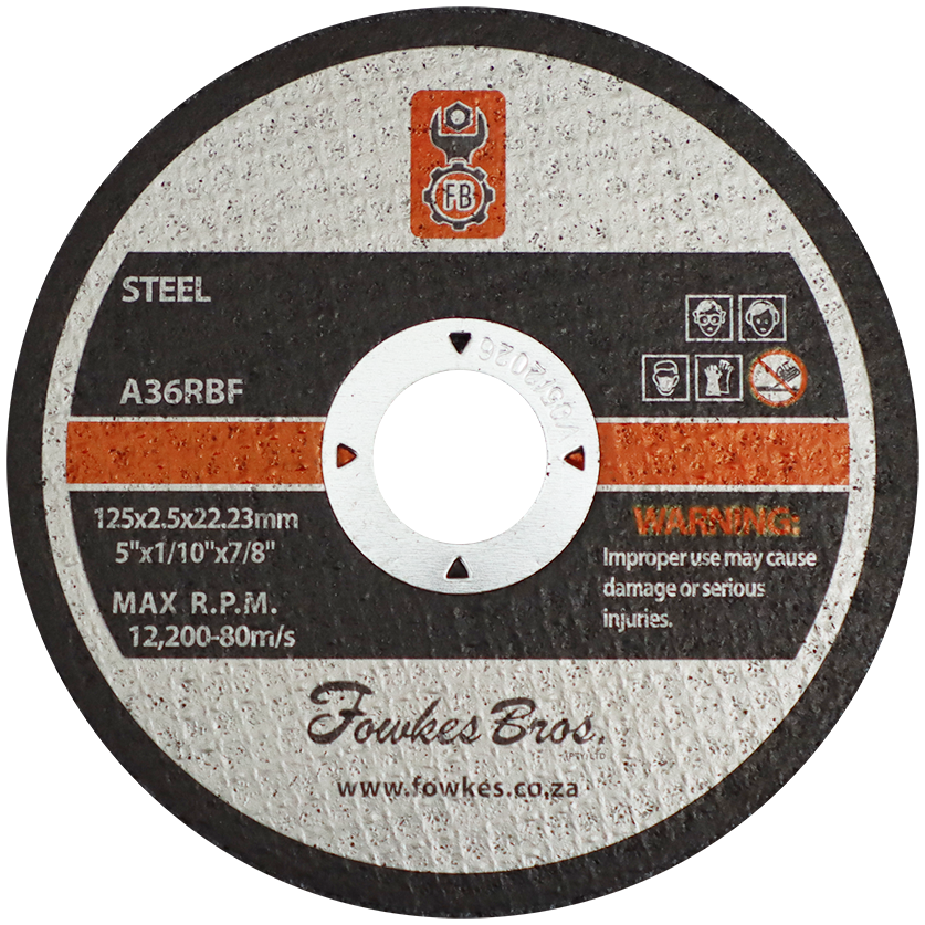 "CUT OFF STEEL 125X2.5X22  FB - STEEL CUTTING"