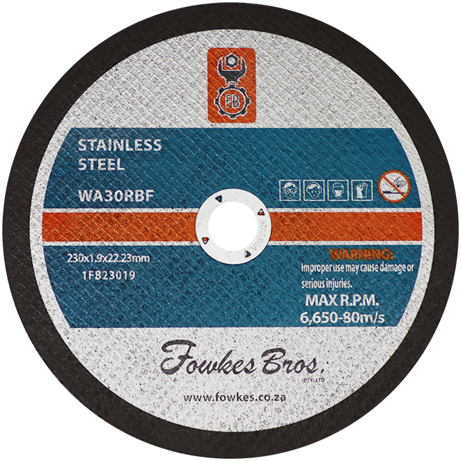 "CUT OFF S\/S 230X1.9X22  FB - STAINLESS STEEL"