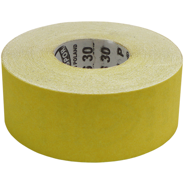 "PROD PAPER 120G YELLOW 70MM 50M ROLL - PS30D - 120 GRIT PRODUCTION PAPER"