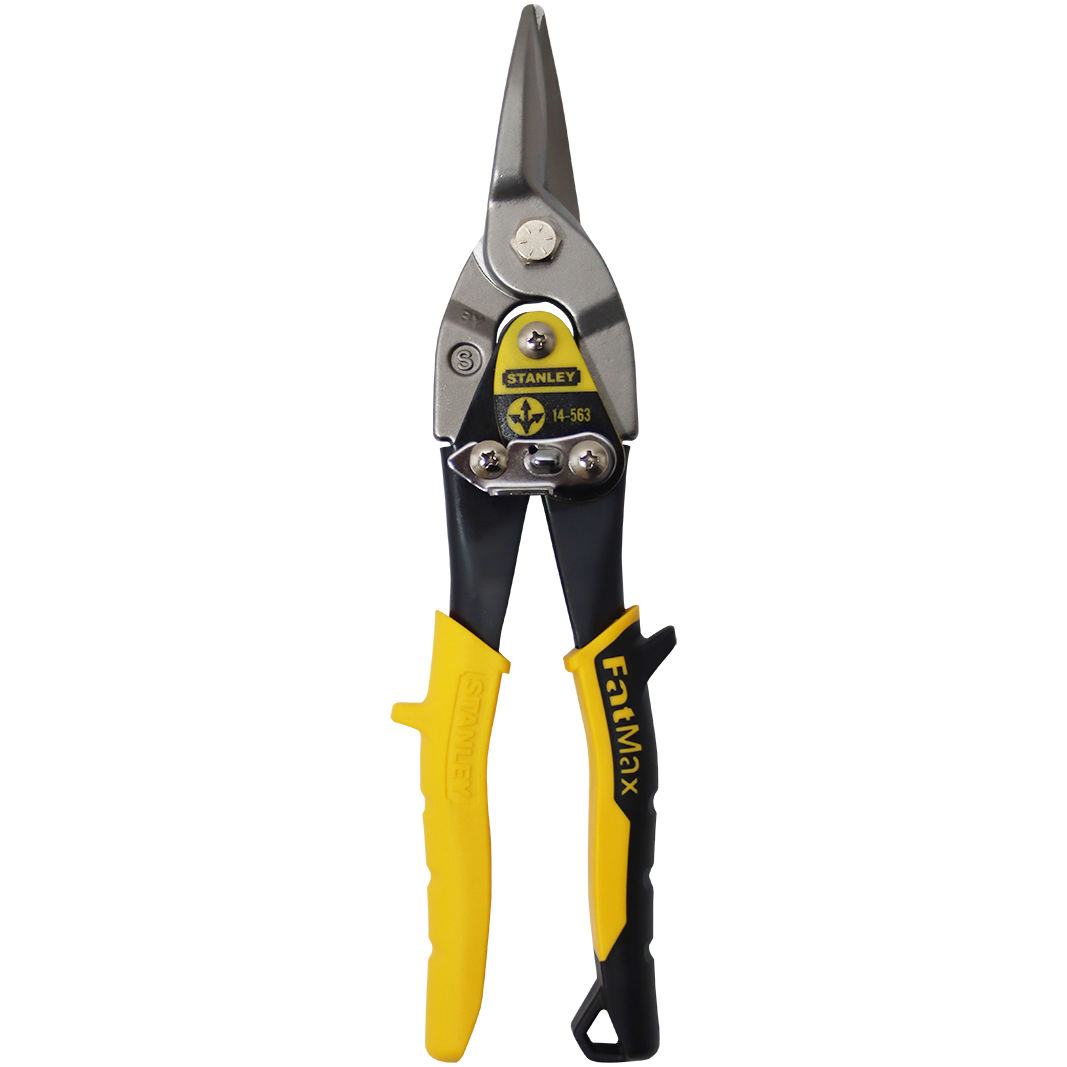 "TIN SNIP AVIATION 250MM STRAIGHT STAN - STRAIGHT METAL SHEAR (PVC GRIP)"