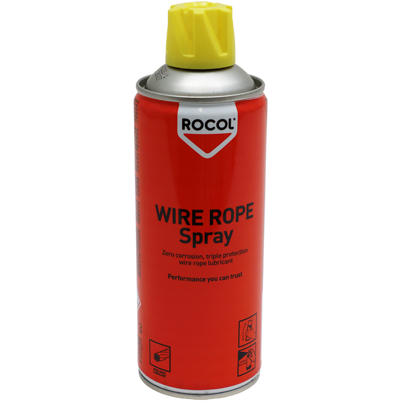 "GREASE WIRE ROPE 400ML SPRAY ROCOL - WIRE ROPE DRESSING (WATER RESISTANT)"