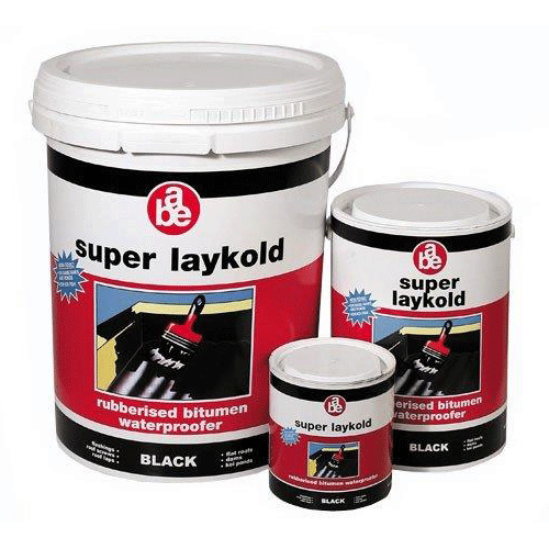 Laykold Bitumen WATERPROOF SUPER LAYKOLD BLACK 20L ABE - BLACK RUBBERISED BITUMEN ...