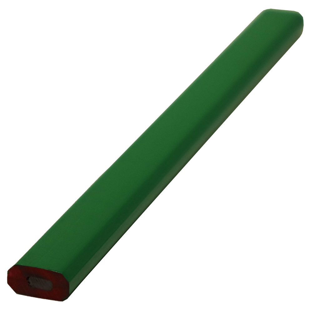 "CARPENTERS PENCIL HARD GREEN  FB - 175MM LONG (HARD LEAD)"