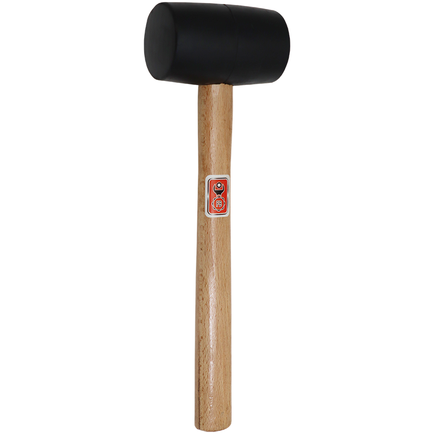 "MALLET RUBBER 500G WOOD BLACK   FB - WOODEN HANDLE BLACK HEAD"